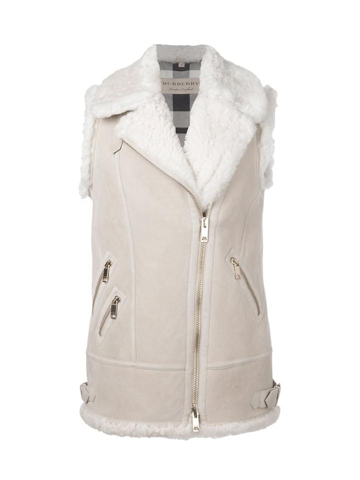 Burberry 'brentdale' Shearling Vest Jacket
