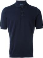Drumohr Classic Polo Shirt, Men's, Size: 46, Blue, Cotton