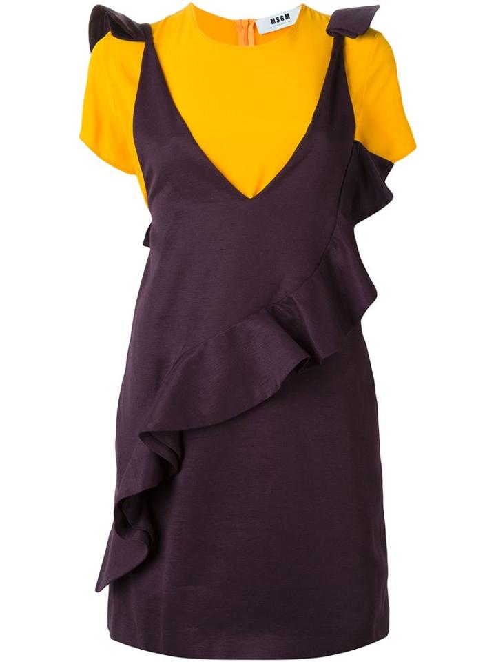 Msgm Frilled Day Dress