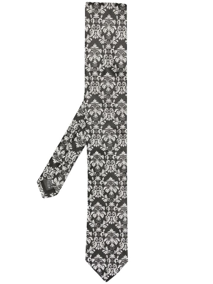 Dolce & Gabbana Jacquard Blade Tie - Black