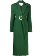 Matériel Belted Wrap Overcoat - Green