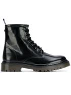 Trussardi Jeans Lace-up Ankle Boots - Black