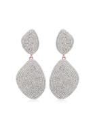 Monica Vinader Nura Double Teardrop Cocktail Diamond Earrings -