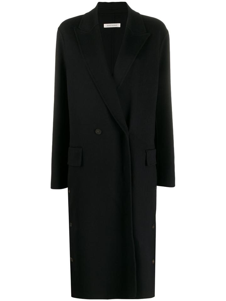 Boon The Shop Double Breasted Long Coat - Blue