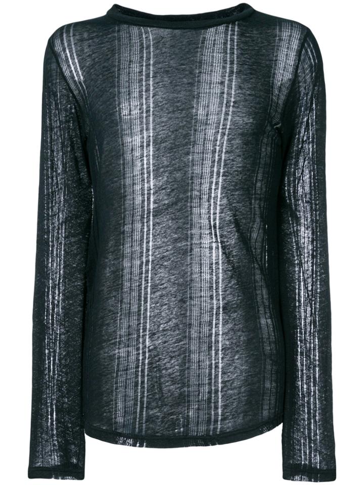 Balmain Ribbed T-shirt - Blue