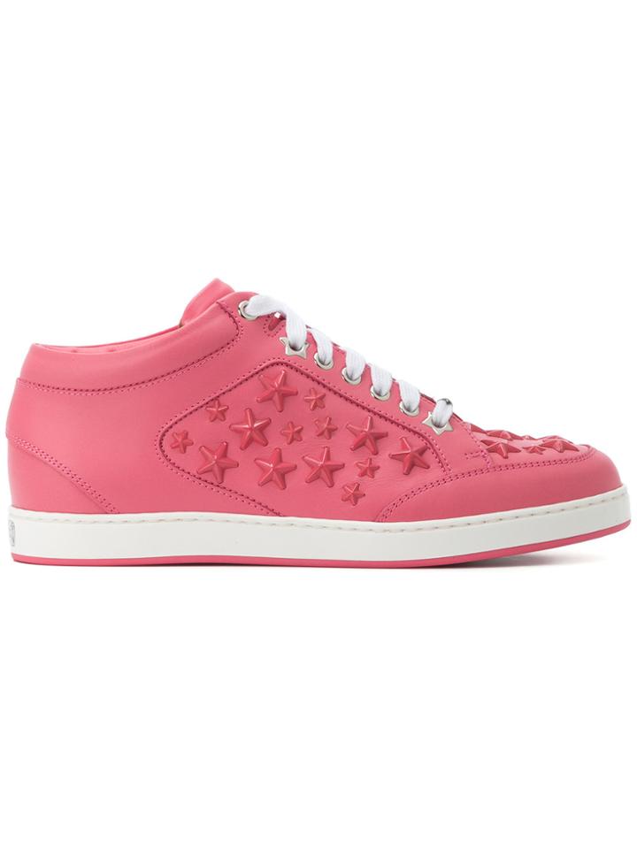 Jimmy Choo Miami Star Sneakers - Pink & Purple