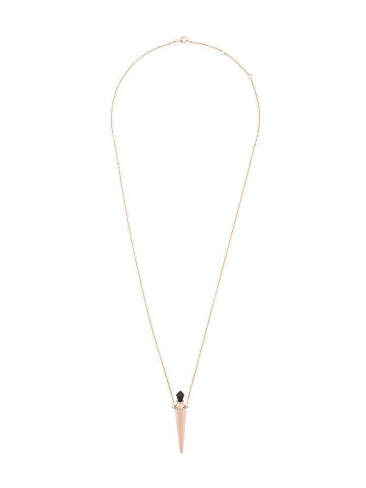 Diane Kordas Onyx Lid Amulette Necklace - Metallic