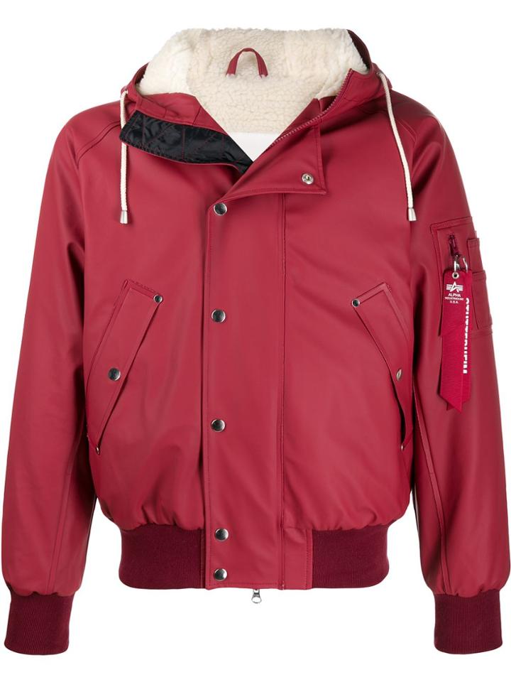Stutterheim X Alpha Industries N-2b Bomber Jacket - Red