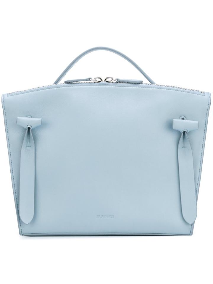 Jil Sander Top Zip Tote, Women's, Blue