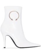 Dorateymur Panther 110mm Ankle Boots - White