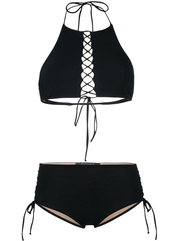 Ios Bikini - Women - Polyamide/spandex/elastane - 42, Black, Polyamide/spandex/elastane, Zeus+dione