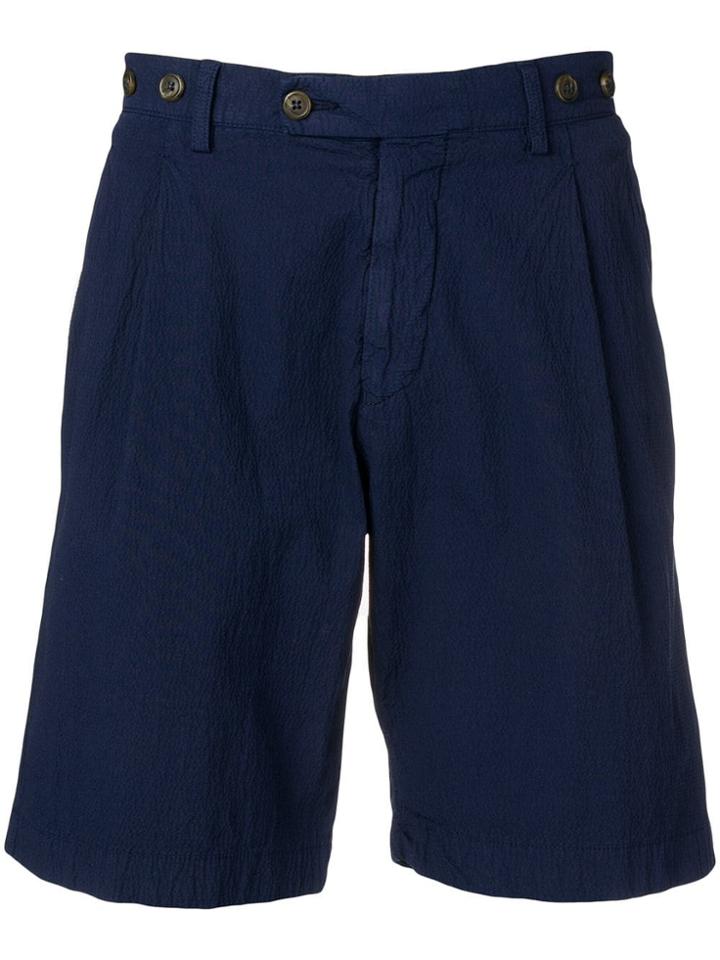 Berwich Crinkle Shorts - Blue