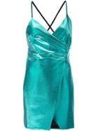 Area Metallic Mini Dress - Blue