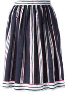 Boutique Moschino Striped High Waist Skirt