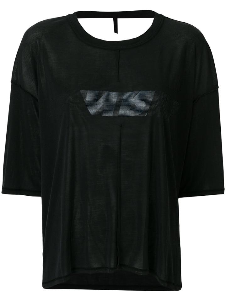 Unravel Project Open Back T-shirt - Black
