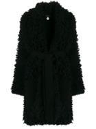 Alanui Shaggy Knit Cardi-coat - Black