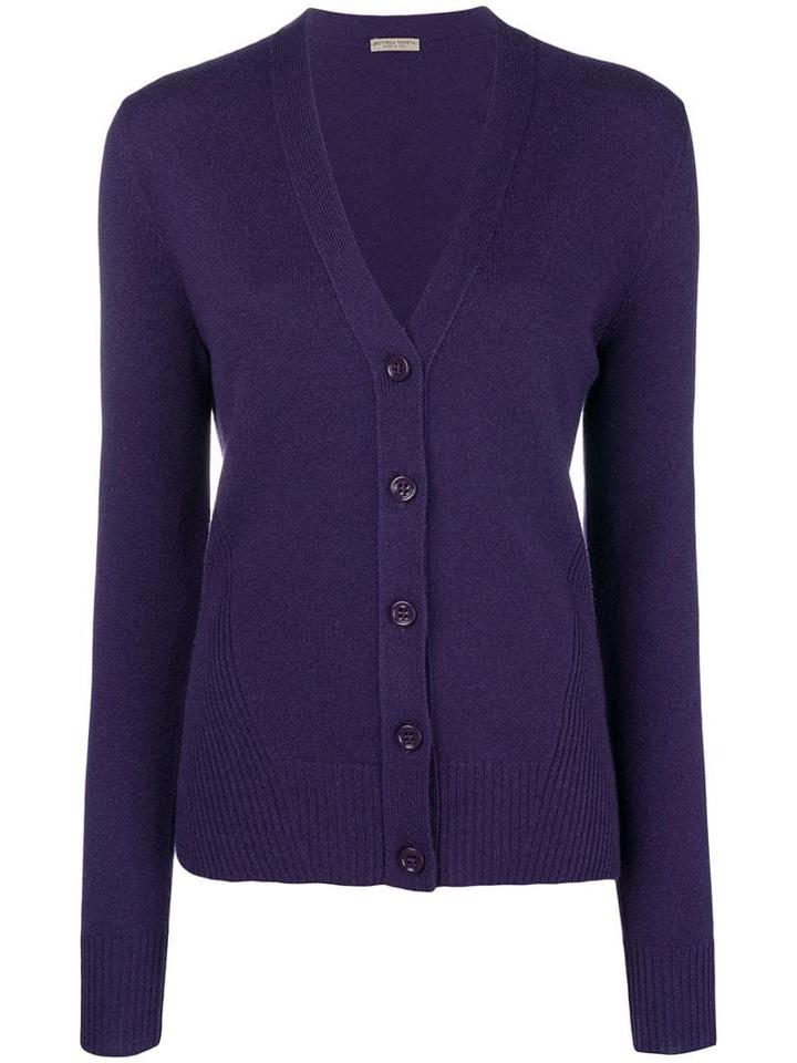 Bottega Veneta Deep V-neck Cardigan - Purple