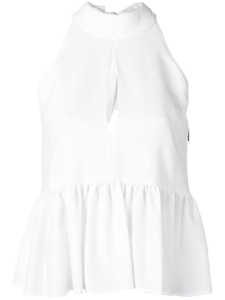 Msgm White Sleeveless Top