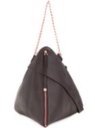 Ginger & Smart - Rhapsody Pyramid Shoulder Bag - Women - Bos Taurus - One Size, Pink/purple, Bos Taurus