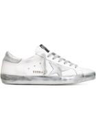 Golden Goose Deluxe Brand Super Star Sneakers, Men's, Size: 44, White, Calf Leather/leather/cotton/rubber