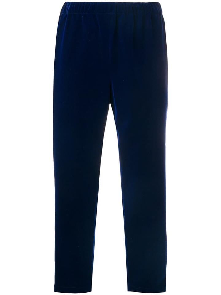 Comme Des Garçons Cropped Trousers - Blue