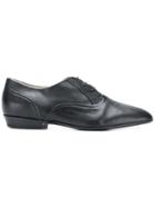Sartore Pointed Toe Oxford Shoes - Black