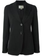 Gucci Two Button Blazer, Size: 46, Black, Wool/silk/spandex/elastane/viscose