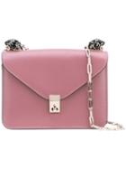 Valentino - Valentino Garvani Panther Shoulder Bag - Women - Calf Leather - One Size, Women's, Pink/purple, Calf Leather