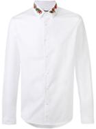 Gucci Floral Collar Duke Shirt, Men's, Size: 39, White, Cotton