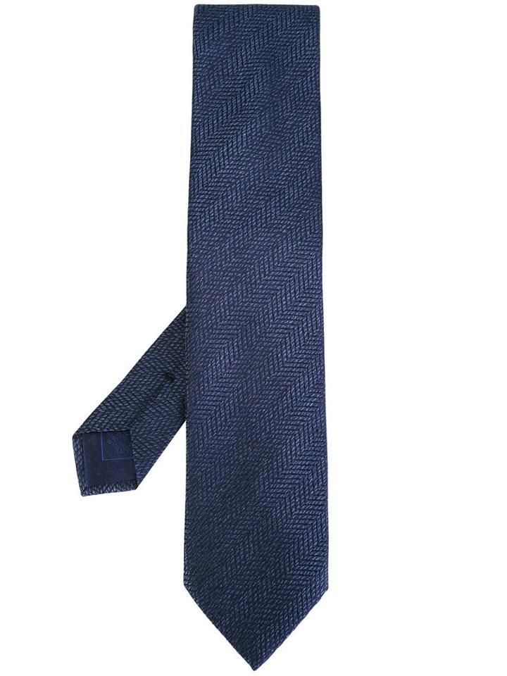Brioni Zigzag Pattern Tie