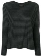 Majestic Filatures Striped Long-sleeved Top - Grey