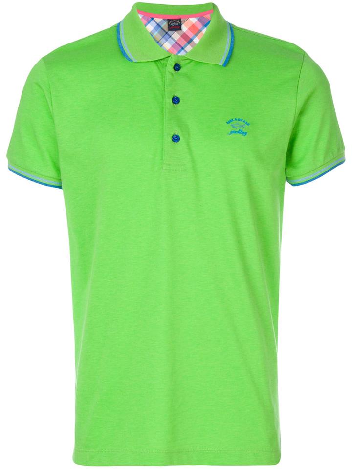 Paul & Shark - Short Sleeve Polo - Men - Cotton - Xxxl, Green, Cotton