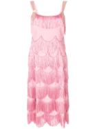Marc Jacobs Fringe Party Dress - Pink & Purple