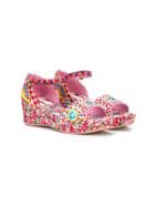 Dolce & Gabbana Kids Mambo Print Brocade Sandals - Multicolour