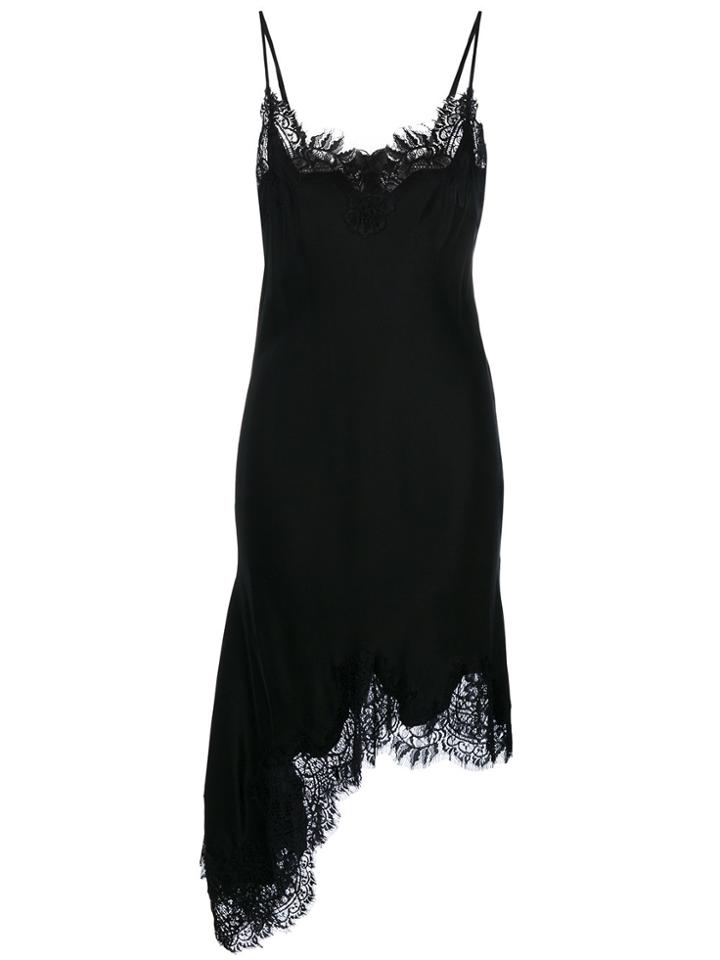 Gold Hawk Emma Scalloped Lace Dress - Black