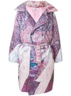 Marios Oversized Coat - Pink & Purple