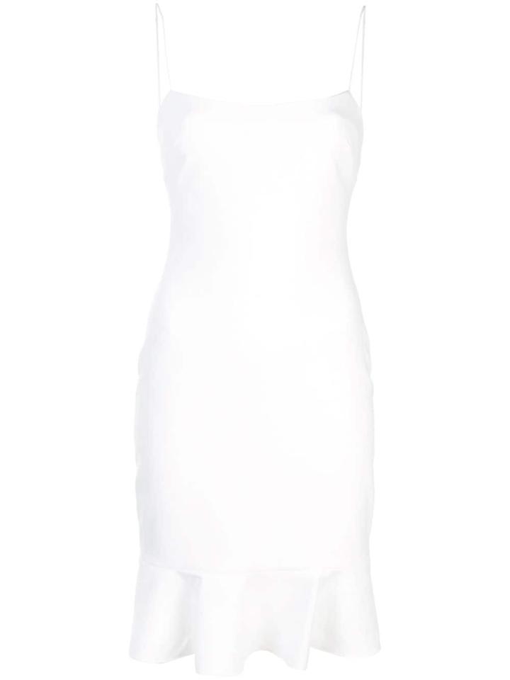 Likely Ruffled Hem Dress - White