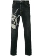 Just Cavalli Graphic Print Jeans - Blue