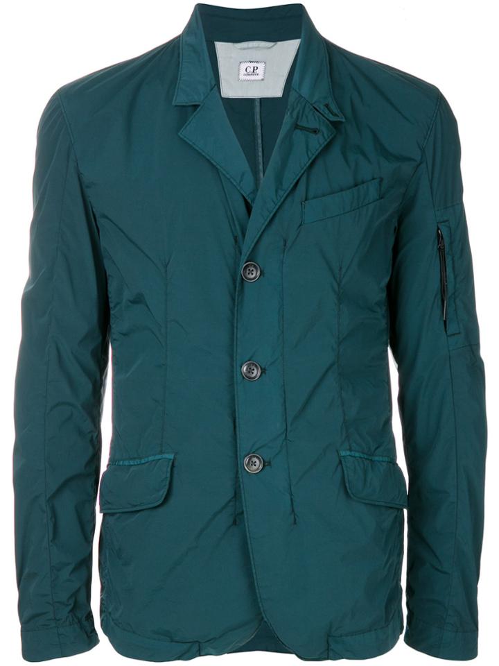 Cp Company Crinkled Blazer - Green