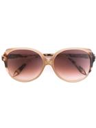 Victoria Beckham Round Frame Sunglasses - Pink & Purple