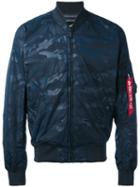 Alpha Industries - Bomber Jacket - Men - Cotton/polyester - S, Blue, Cotton/polyester