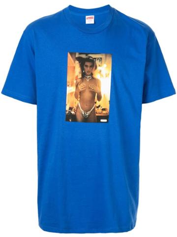 Supreme Nan Goldin Kim In Rhinestones T-shirt - Blue
