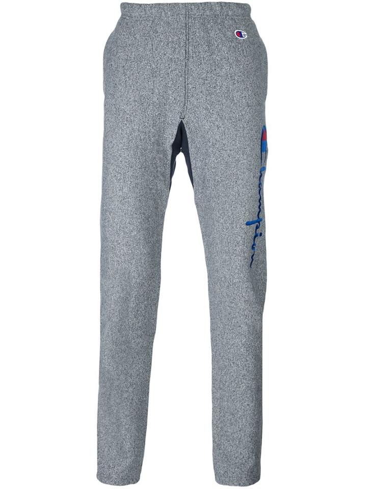 Champion Embroidered Logo Sweatpants, Men's, Size: Small, Blue, Cotton/polyester