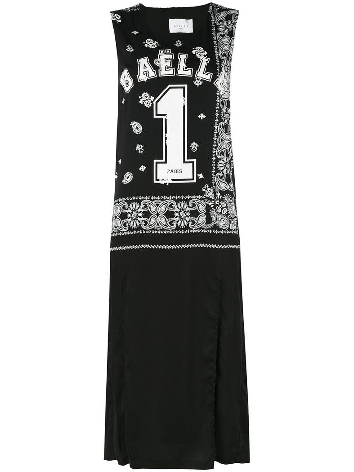 Gaelle Bonheur - Printed Tank Dress - Women - Polyester/spandex/elastane - 0, Black, Polyester/spandex/elastane