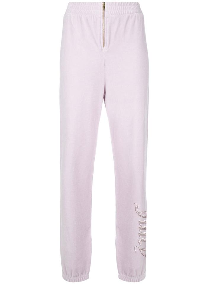 Juicy Couture Swarovski Personalisable Velour Track Pants - Pink &