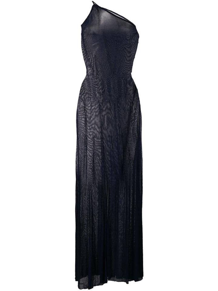 Jacquemus Sheer Asymmetric Jumpsuit - Blue