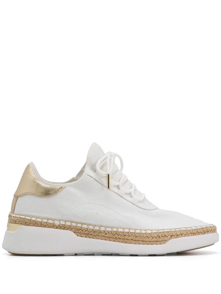Michael Michael Kors Flatform Low Top Trainers - White