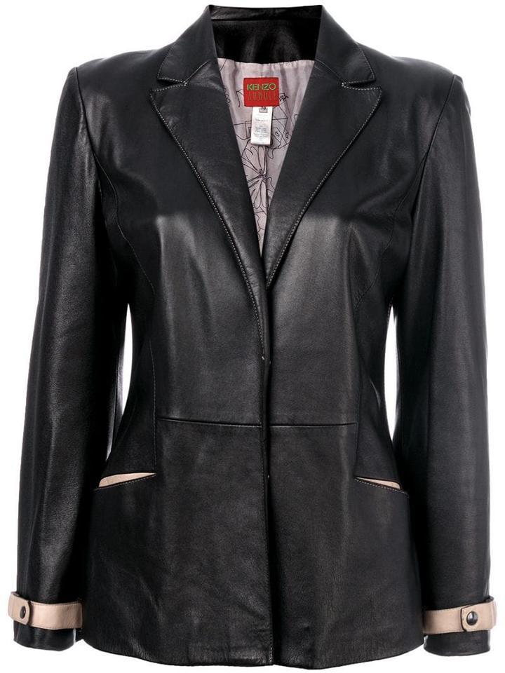 Kenzo Pre-owned V-neck Jacket - Black