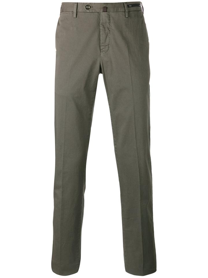 Pt01 - Tailored Trousers - Men - Cotton/spandex/elastane - 54, Green, Cotton/spandex/elastane