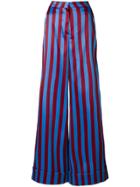 Self-portrait Striped Palazzo Trousers - Multicolour